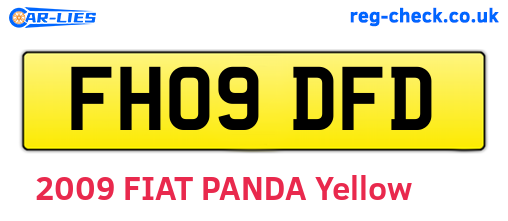 FH09DFD are the vehicle registration plates.