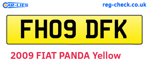 FH09DFK are the vehicle registration plates.