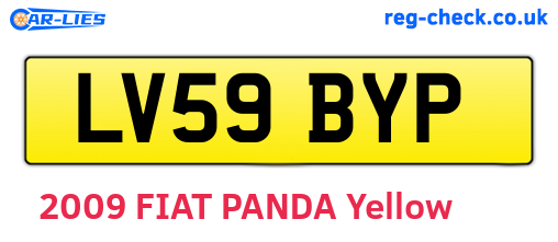 LV59BYP are the vehicle registration plates.