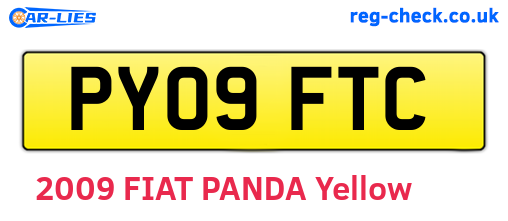 PY09FTC are the vehicle registration plates.
