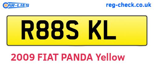 R88SKL are the vehicle registration plates.