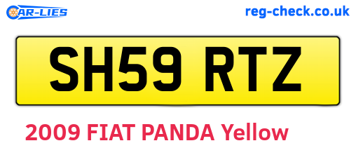 SH59RTZ are the vehicle registration plates.
