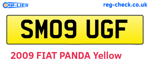 SM09UGF are the vehicle registration plates.
