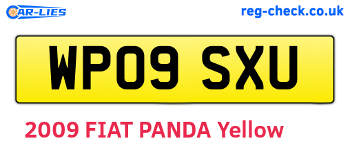 WP09SXU are the vehicle registration plates.