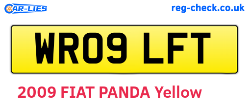 WR09LFT are the vehicle registration plates.
