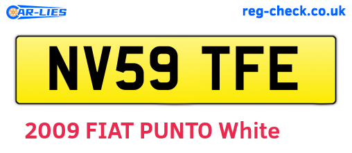 NV59TFE are the vehicle registration plates.