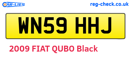 WN59HHJ are the vehicle registration plates.