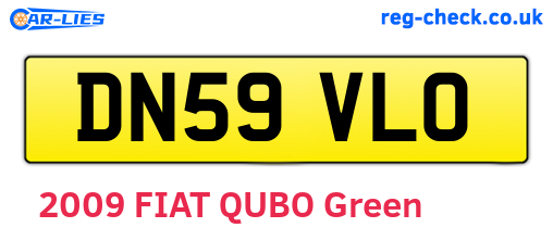 DN59VLO are the vehicle registration plates.