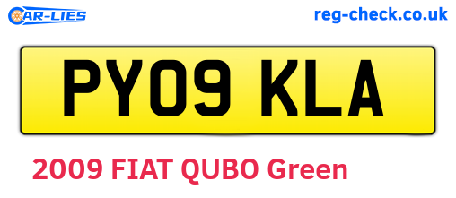 PY09KLA are the vehicle registration plates.