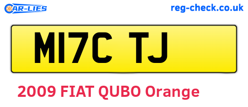 M17CTJ are the vehicle registration plates.