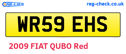WR59EHS are the vehicle registration plates.