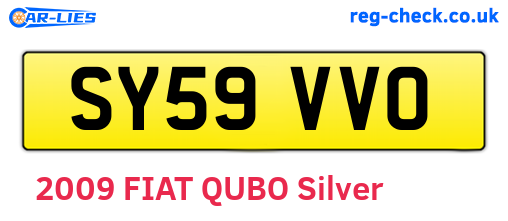 SY59VVO are the vehicle registration plates.