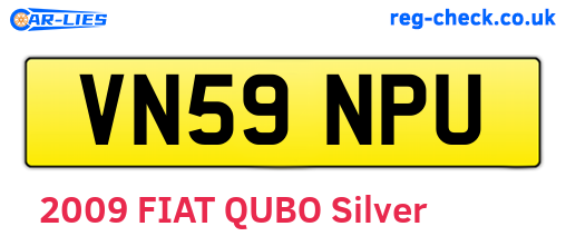 VN59NPU are the vehicle registration plates.