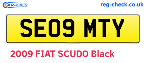 SE09MTY are the vehicle registration plates.