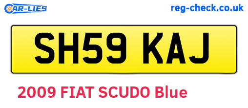 SH59KAJ are the vehicle registration plates.