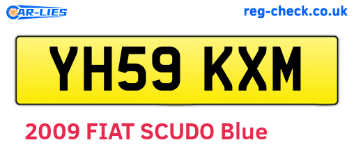 YH59KXM are the vehicle registration plates.