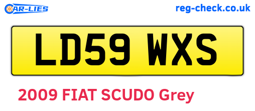 LD59WXS are the vehicle registration plates.