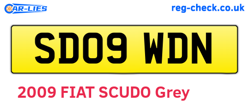 SD09WDN are the vehicle registration plates.