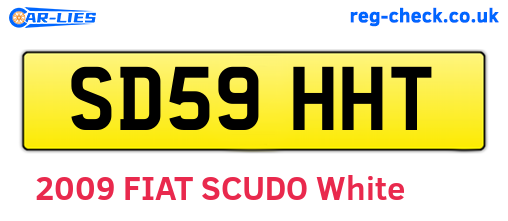 SD59HHT are the vehicle registration plates.