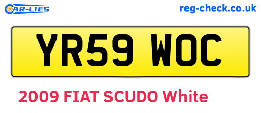 YR59WOC are the vehicle registration plates.