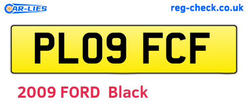 PL09FCF are the vehicle registration plates.