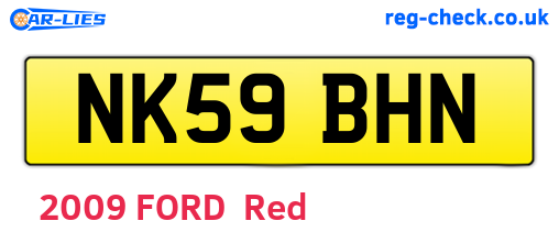 NK59BHN are the vehicle registration plates.
