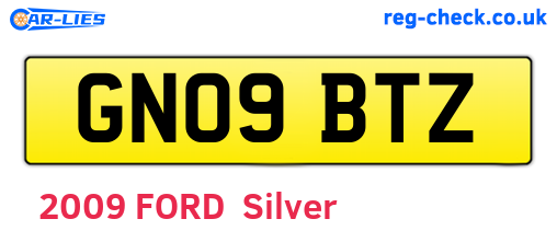 GN09BTZ are the vehicle registration plates.