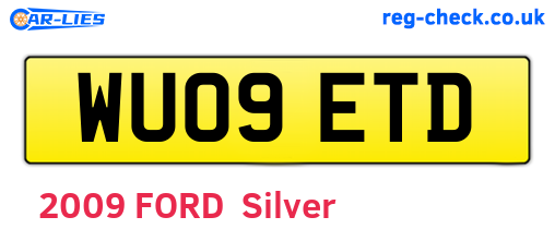 WU09ETD are the vehicle registration plates.