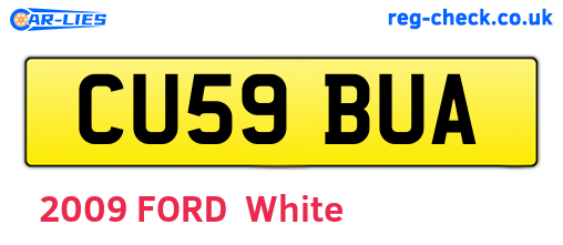 CU59BUA are the vehicle registration plates.