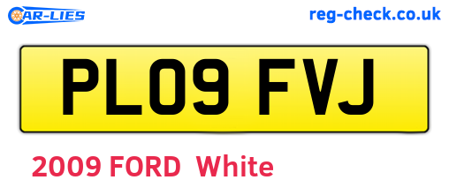 PL09FVJ are the vehicle registration plates.