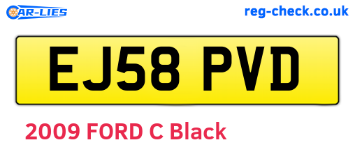 EJ58PVD are the vehicle registration plates.