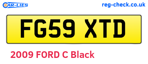 FG59XTD are the vehicle registration plates.