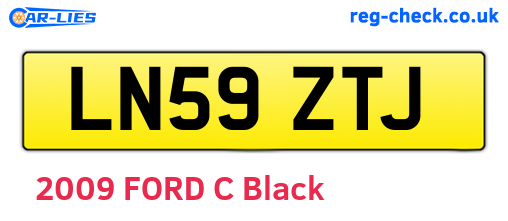 LN59ZTJ are the vehicle registration plates.