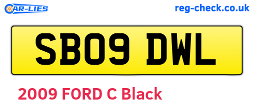 SB09DWL are the vehicle registration plates.