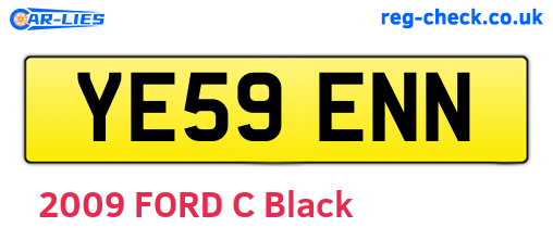 YE59ENN are the vehicle registration plates.