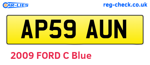 AP59AUN are the vehicle registration plates.