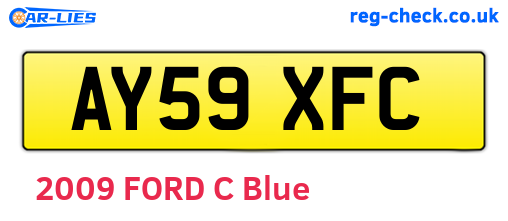 AY59XFC are the vehicle registration plates.