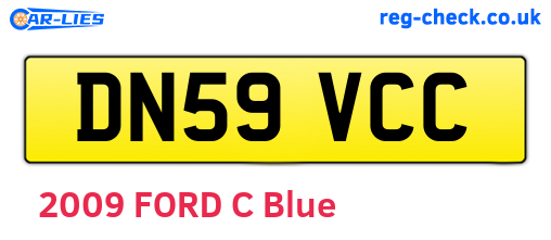 DN59VCC are the vehicle registration plates.