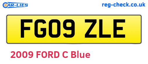 FG09ZLE are the vehicle registration plates.