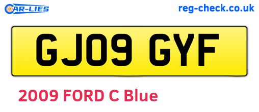 GJ09GYF are the vehicle registration plates.