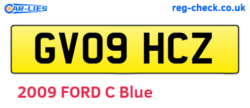 GV09HCZ are the vehicle registration plates.
