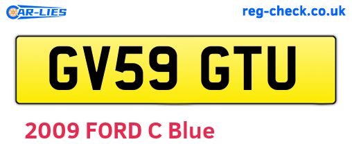 GV59GTU are the vehicle registration plates.