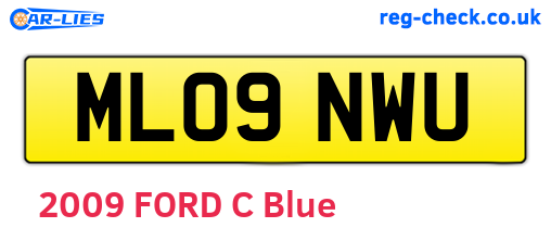 ML09NWU are the vehicle registration plates.