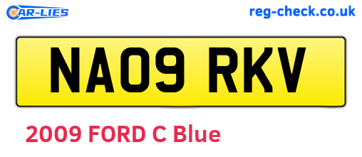 NA09RKV are the vehicle registration plates.