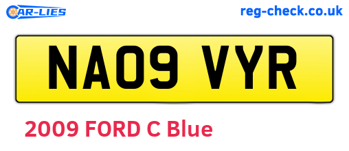 NA09VYR are the vehicle registration plates.