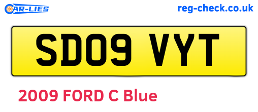 SD09VYT are the vehicle registration plates.