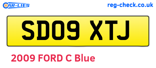 SD09XTJ are the vehicle registration plates.