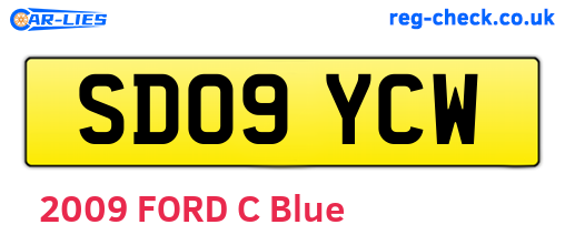 SD09YCW are the vehicle registration plates.