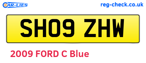 SH09ZHW are the vehicle registration plates.