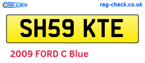SH59KTE are the vehicle registration plates.